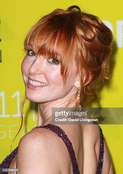 Actress Alicia Witt attends LA Opera's White Night season opening gala & premiere of "Eugene Onegin" at the Dorothy Chandler Pavilion on September...