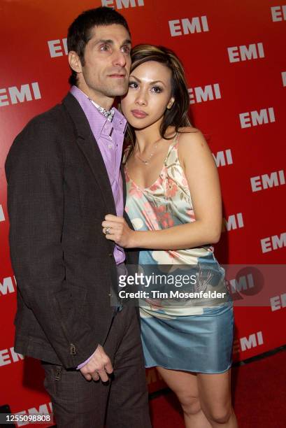 Perry Farrell and Etty Lau Farrell attend the EMI Post Grammy party at the Los Angeles County Museum of Art on February 8, 2004 in Los Angeles,...