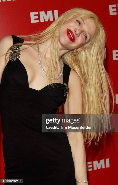 Courtney Love attends the EMI Post Grammy party at the Los Angeles County Museum of Art on February 8, 2004 in Los Angeles, California