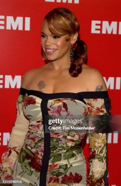 Faith Evans attends the EMI Post Grammy party at the Los Angeles County Museum of Art on February 8, 2004 in Los Angeles, California