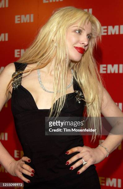 Courtney Love attends the EMI Post Grammy party at the Los Angeles County Museum of Art on February 8, 2004 in Los Angeles, California