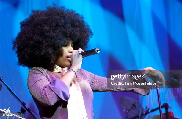 Macy Gray performs at HP Pavilion on January 27, 2004 in San Jose, California.