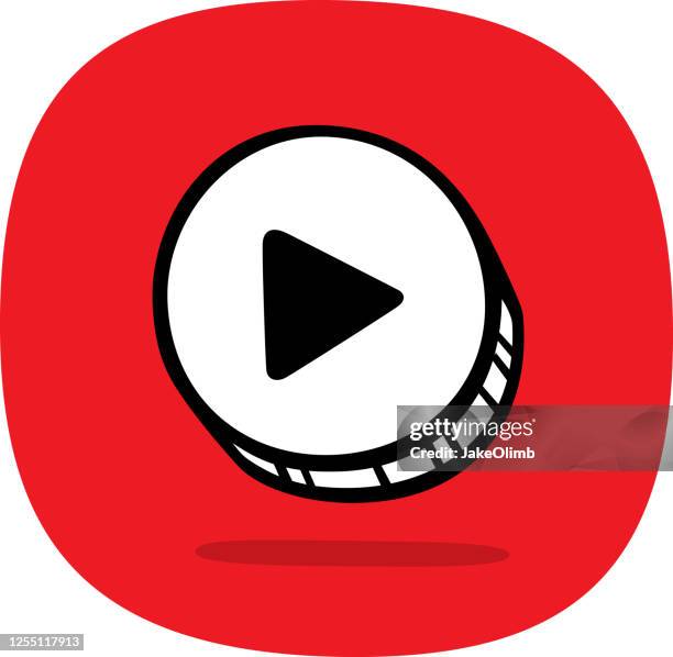 play button doodle 4 - cable tv stock illustrations