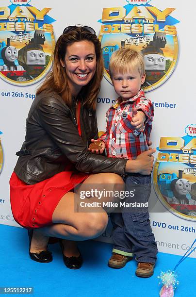 Emma Crosby attends the premiere of 'Thomas & Friends Feature Day of the Diesels' at Vue Leicester Square on September 17, 2011 in London, England.
