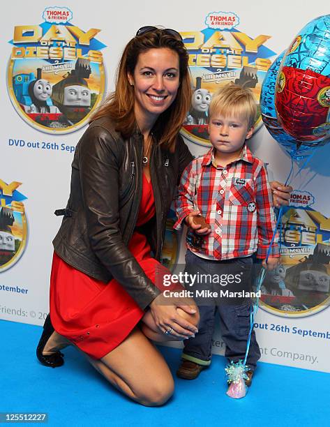 Emma Crosby attends the premiere of 'Thomas & Friends Feature Day of the Diesels' at Vue Leicester Square on September 17, 2011 in London, England.