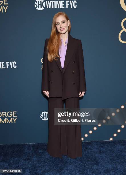 Jessica Chastain at the "George & Tammy" Emmy FYC Event held at Hollywood Athletic Club on May 15, 2023 in Los Angeles, California.