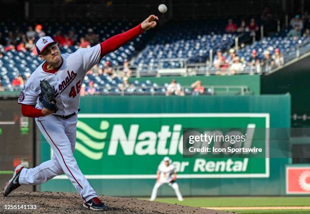 May 15: Washington Nationals starting pitcher Patrick Corbin pitches during the New York Mets versus the Washington Nationals on May 15, 2023 at...