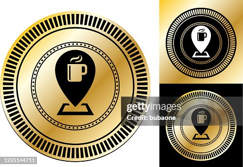 Coffee Shop Map Pointer Icon Coffee Shop Map Pointer Icon