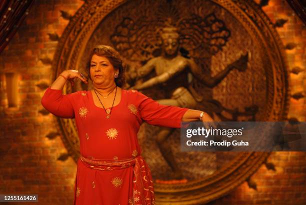 Saroj Khan attends the set of new real tv show of 9X channel on December 02, 2007 in Mumbai, India.