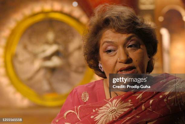 Saroj Khan attends the set of new real tv show of 9X channel on December 02, 2007 in Mumbai, India.