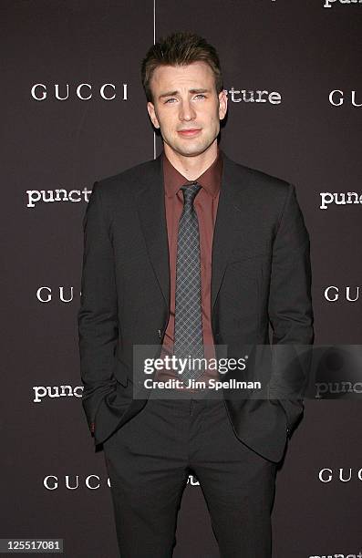 Actor Chris Evans attends the "Puncture" premiere at the Angelika Film Center on September 15, 2011 in New York City.