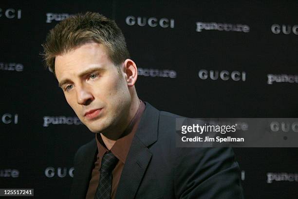 Actor Chris Evans attends the "Puncture" premiere at the Angelika Film Center on September 15, 2011 in New York City.