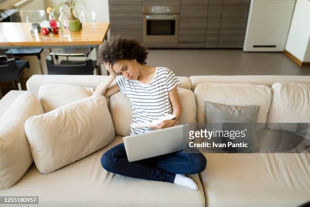 young african american woman looking for a job - mistaken identity stock pictures, royalty-free photos & images