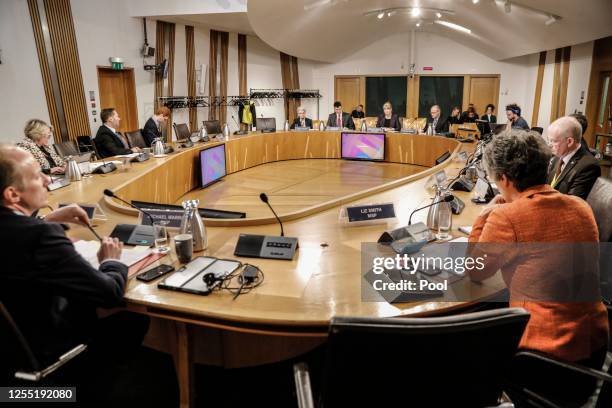 John-Paul Marks, Permanent Secretary, Scottish Government and Shona Robison, Deputy First Minister and Cabinet Secretary for Finance appear before...