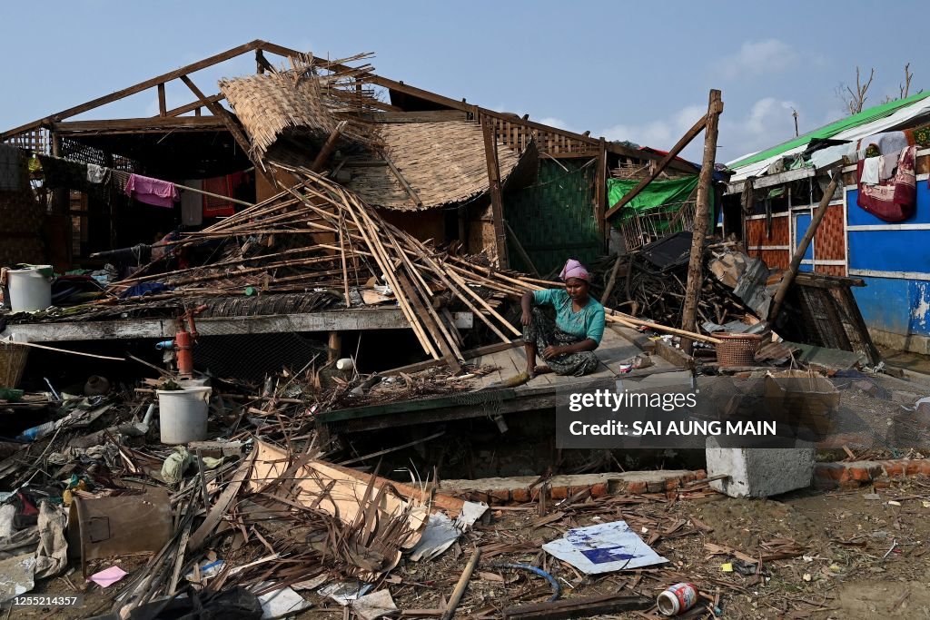 TOPSHOT-MYANMAR-WEATHER-CYCLONE