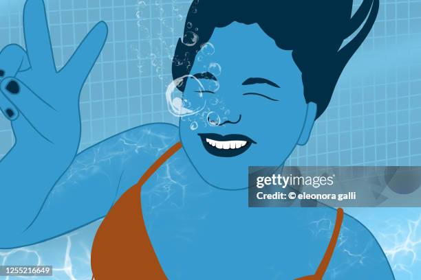 under water smile - cannonball pool stock pictures, royalty-free photos & images