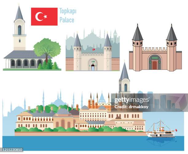 topkapi palace - topkapi palace stock illustrations