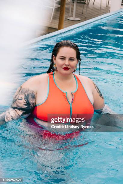 Model Tess Holliday is photographed for Nylon Magazine on June 6, 2019 in Puerto Vallarta, Mexico. PUBLISHED IMAGE.