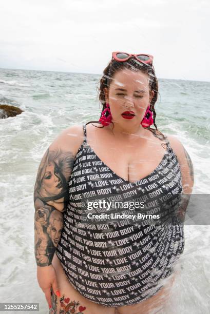 Model Tess Holliday is photographed for Nylon Magazine on June 6, 2019 in Puerto Vallarta, Mexico. PUBLISHED IMAGE.