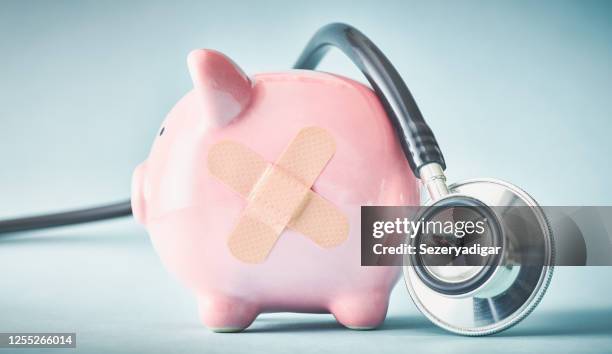 financial crisis concepts - smashed piggy bank stock pictures, royalty-free photos & images