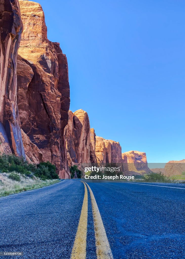 Potash Rd Moab Potash Road Near Moab Utah High-Res Stock Photo - Getty Images
