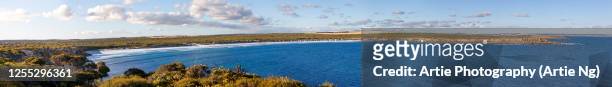 panoramic view of whaler's way, eyre peninsula, south australia - port lincoln stock-fotos und bilder