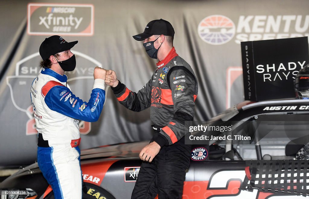 Shady Rays Reign Austin Cindric, driver of the Snap-On Ford, celebrates in Victory ...