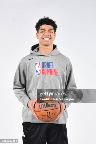 Ben Sheppard poses for a portrait during the 2023 NBA Draft Combine Circuit on May 16, 2023 in Chicago, Illinois. NOTE TO USER: User expressly...