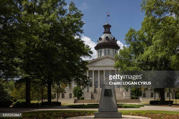 The South Carolina State House in Columbia, South Carolina, on May 16, 2023. The General Assembly was supposed to adjourn on May 11 but has decided...