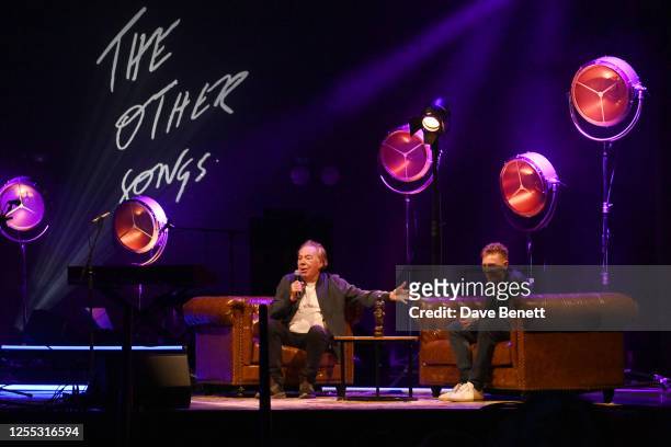 Lord Andrew Lloyd Webber and Alastair Lloyd Webber attend The Other Songs Live at The London Palladium in partnership with The Ivors Academy:...
