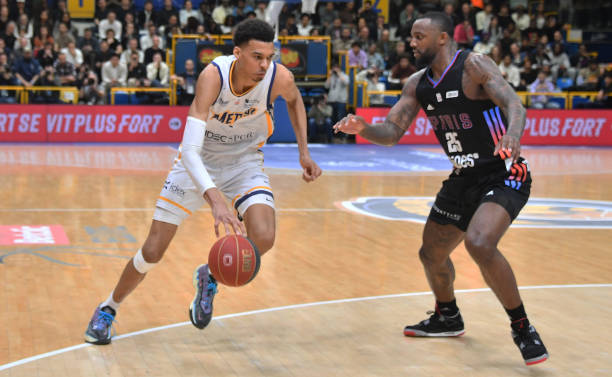 May16 Victor Wembanyama of Metropolitan92 in action during the LNB Pro A Betclic Elite basketball match between Boulogne-Levallois v Paris Basket at...