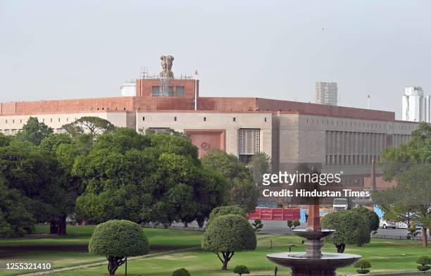 View of new Parliament House Building as per the news the new Parliament building will be inaugurated end of the month, on May 16, 2023 in New Delhi,...