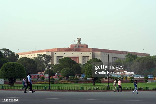View of new Parliament House Building as per the news the new Parliament building will be inaugurated end of the month, on May 16, 2023 in New Delhi,...
