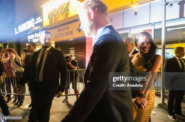 Duchess of Sussex Meghan Markle and Duke of Sussex Prince Harry attend the ceremony, which benefits the Ms. Foundation for Women and feminist...