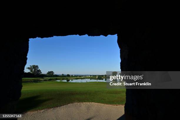 General view of the 1st hole during day two of the Austrian Open at Diamond Country Club on July 10, 2020 in Atzenbrugg, Austria.