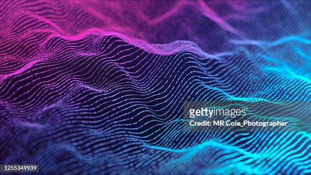 motion abstract background,abstract wave line infinite loop for business science and technology - digitally generated image photos et images de collection