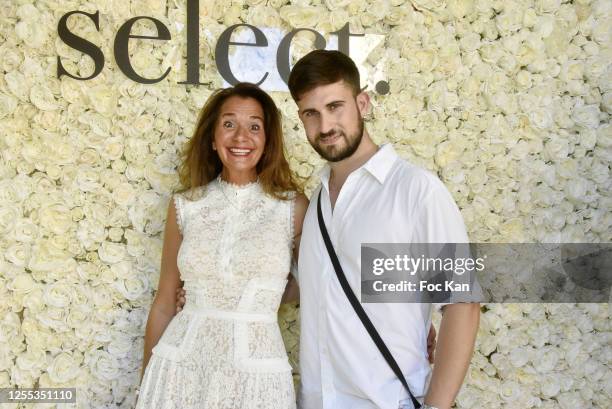 Mauboussin Paix Boutique Manager Judith Sultan and Yanis Bargoin attend " Mauboussin Private Party Hosted by "Select vu First Production" At Villa...