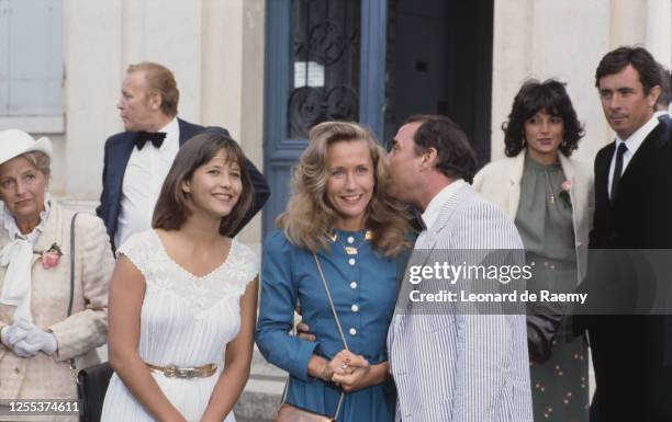 Actrice Sophie Marceau et les acteurs du film " La Boum 2 " de Claude Pinoteau