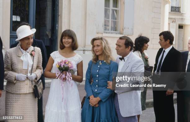 Actrice Sophie Marceau et les acteurs du film " La Boum 2 " de Claude Pinoteau