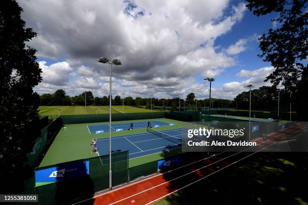 General view during Day Two of Week Two of the British Tour at the National Tennis Centre on July 10, 2020 in London, England.