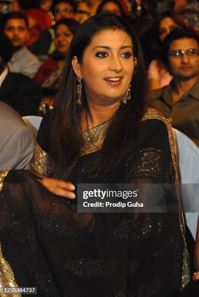 Smriti Irani attends The Indian Television Awards on November 16, 2007 in Mumbai, India.