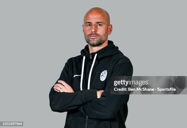 Head coach Miso Brecko poses for a portrait during a Slovenia squad portrait session at the UEFA European Under-17 Championship Finals 2023 in the...