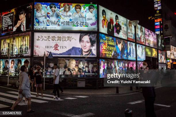 General view of Kabukicho on July 10, 2020 in Tokyo, Japan. Tokyo confirmed 243 new Covid-19 coronavirus infections which is the highest in a single...
