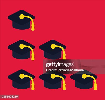 Education Scale Made With Graduation Cap School Hat High-Res Vector ...