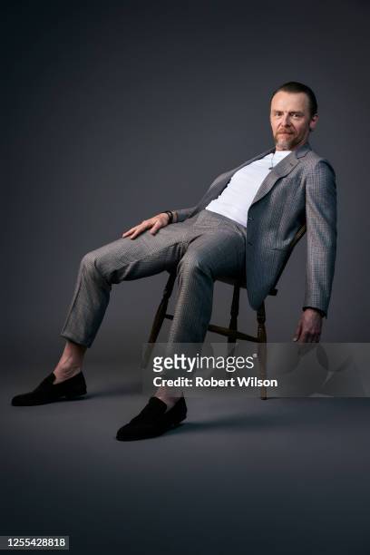 Actor Simon Pegg is photographed for the Times magazine on March 6, 2022 in London, England.
