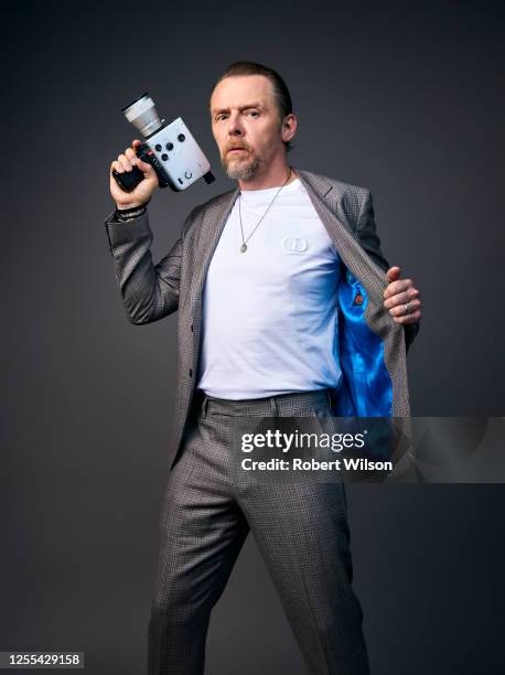 Actor Simon Pegg is photographed for the Times magazine on March 6, 2022 in London, England.