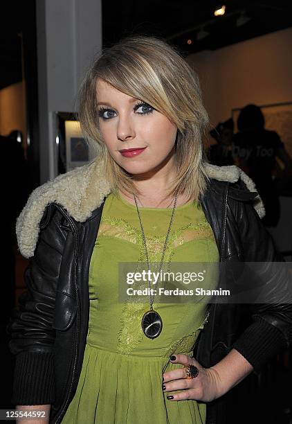 Victoria Hesketh attends the launch party of Lulu Guinness and Rob Ryan's Fan Bag at Air Gallery on November 10, 2010 in London, England.