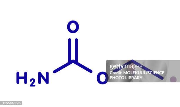 illustrazioni stock, clip art, cartoni animati e icone di tendenza di ethyl carbamate carcinogenic molecule, illustration - distillazione