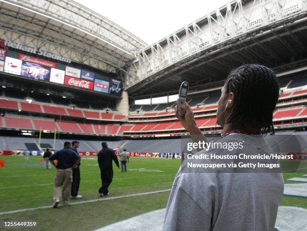 The University of Texas-El Paso football team's defensive back Victor Jones during the teams walk through of Reliant Stadium in Houston,Texas...