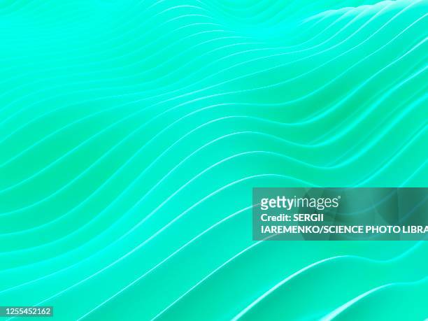 waves, abstract illustration - wave pattern stock illustrations